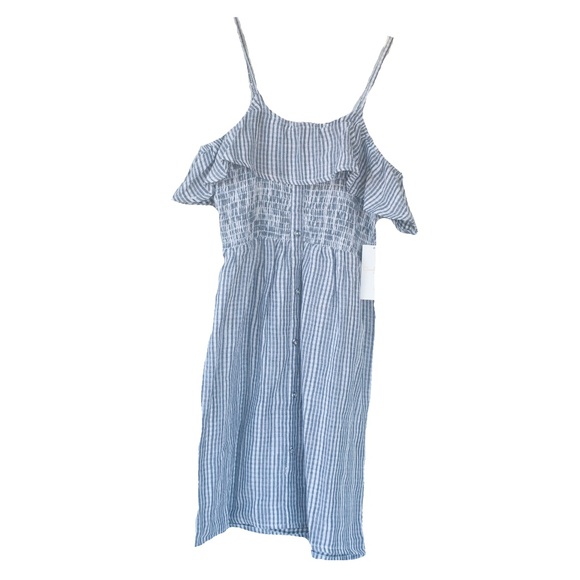 NWT Jessica Simpson Girls Navy Gray Stripe Casual Summer Dress - Picture 1 of 8